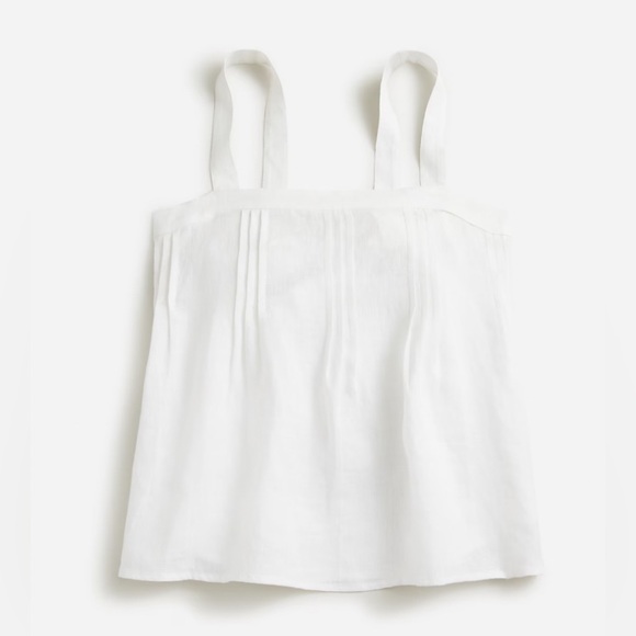 J. Crew Tops - NWT J.Crew Bow-Back Linen Top in White